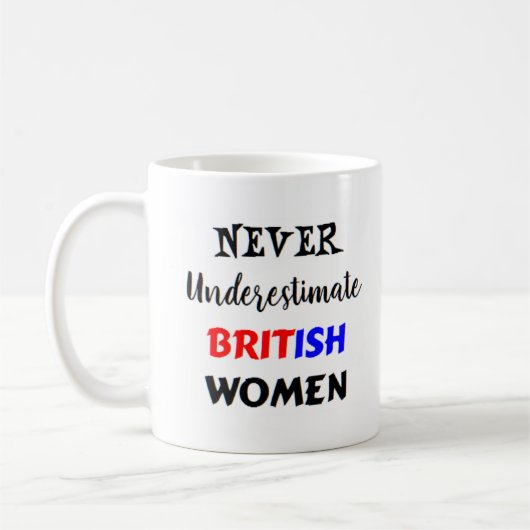 britse vrouwen koffiemok (Links)