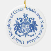 Britse wapenschild keramisch ornament (Achterkant)