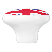 Britse wapenschild keramische knop (Zijkant)