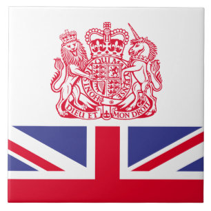 Britse wapenschild tegeltje