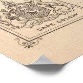  Britse Wereldkaart (1888) Poster (Hoek)