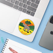 Britse West-Afrika nederzettingen badge (1870-1888 Sticker (Laptop met iPhone)