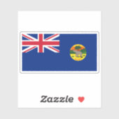 Britse West-Afrikaanse nederzettingen vlag (1870-1 Sticker (Vel)