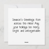 Britse Winter Vintage Kerstmis Feestdagenkaart (Achterkant)