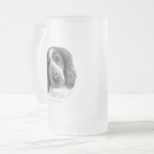Britt, Welsh Springer Spaniel Matglas Bierpul (Voorkant links)