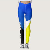 Brittany Ajouter Votre Nom Leggings Art Abstrait (Devant)