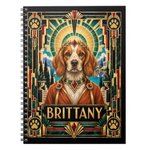 Brittany, Art Deco-hond Notitieboek