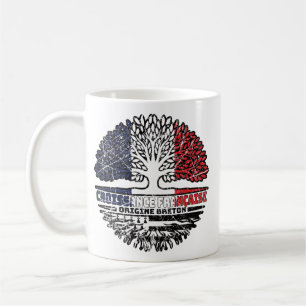 Brittany Breton French Tree Roots Flag Koffiemok