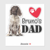 Brittany Dad Personalized Sticker (Vel)