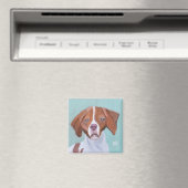 Brittany Dog Magneet (Insitu (Vaatwasser))
