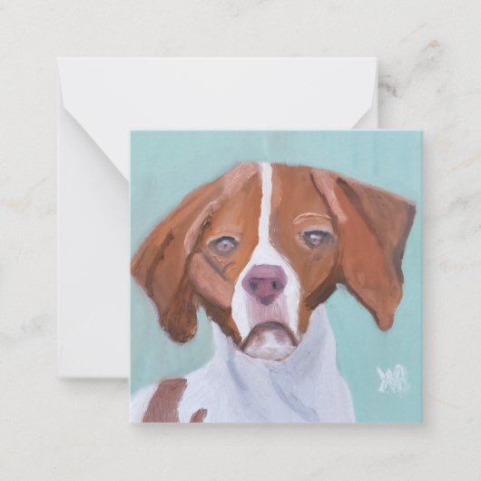 Brittany Dog Notitiekaartje (Voorkant)