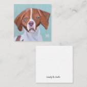 Brittany Dog Notitiekaartje (Voorkant / Achterkant)