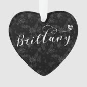 Brittany Flag in Heart, Breton Ornament (voorkant)