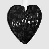 Brittany Flag in Heart, Breton Ornament (voorkant)