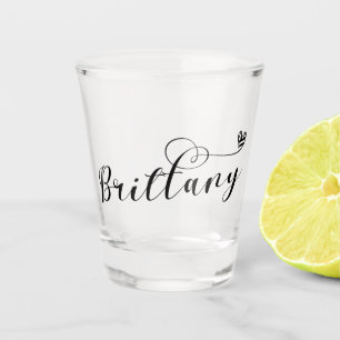 Brittany Flag in Heart, Breton Shot Glas