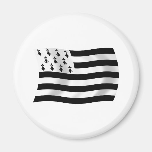 Brittany Flag Magnet Magneet (Voorkant)