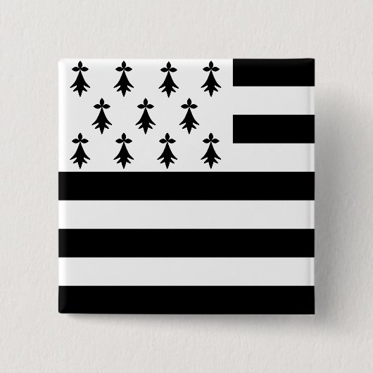 Brittany, Frankrijk Vierkante Button 5,1 Cm (Voorkant)