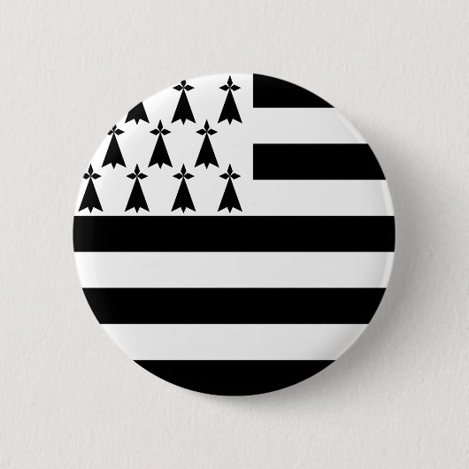 Brittany (gemeente) flag Button (Voorkant)
