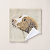 Brittany Peinture - Cute Original Chien Art (Gant de toilette)