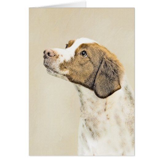 Brittany Peinture - Cute Original Chien Art (Devant)