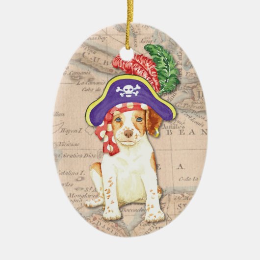Brittany Pirate Keramisch Ornament (Voorkant)