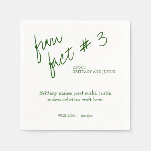 Brittany Simple Emerald Green Fun Fact #3 Trouwen Servet