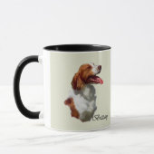 Brittany Spaniel Art Gifts Mok (Links)