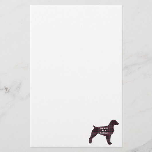 Brittany Spaniel BFF Briefpapier (Voorkant)