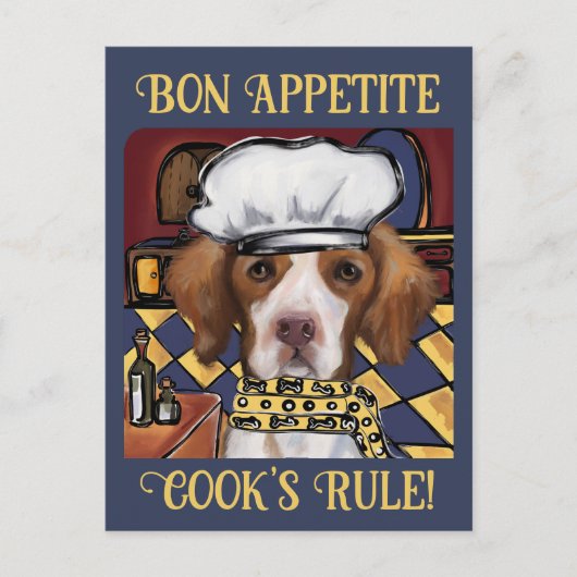 Brittany Spaniel Briefkaart (Voorkant)