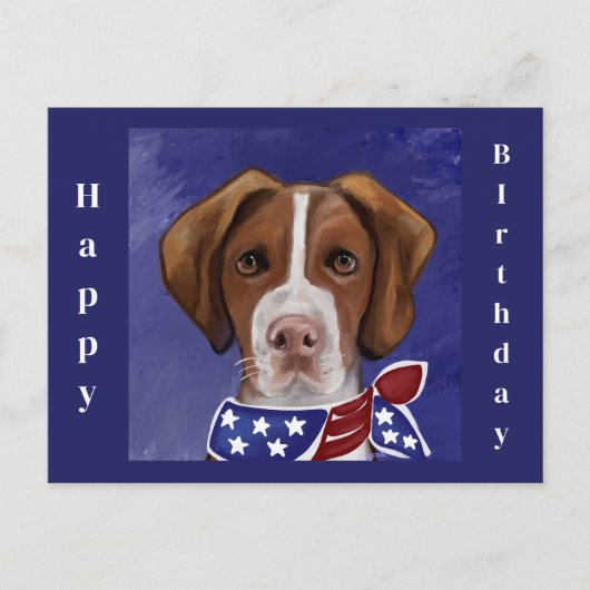 Brittany Spaniel Briefkaart (Voorkant)