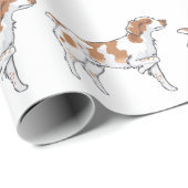 Brittany Spaniel Cadeaupapier (Rol Hoek)