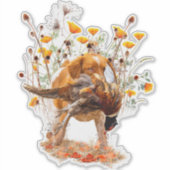 Brittany Spaniel, Chasse Sticker Pheasant (Devant)