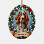 Brittany Spaniel Christmas Keramisch Ornament (Rechts)