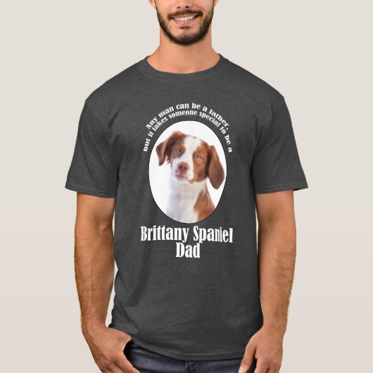 Brittany Spaniel Dad T-shirt (Voorkant)