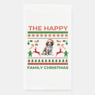 Brittany Spaniel Dog Christmas Pet Xmas Servet