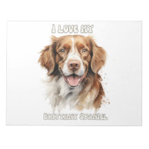 Brittany Spaniel Dog-geïnspireerd notitieblok