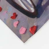 Brittany Spaniel Dog Valentine's Day Fleece Deken (Hoek)