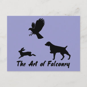 Brittany Spaniel en Falconry Briefkaart