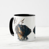 Brittany Spaniel en houtsnip Mok (Voorkant links)