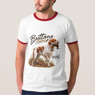 Brittany Spaniel en houtsnip T-shirt