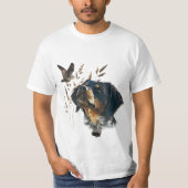Brittany Spaniel en houtsnip T-shirt (Voorkant)