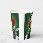 Brittany Spaniel fiets St. Patrick's Day Papieren Bekers (Rechts)