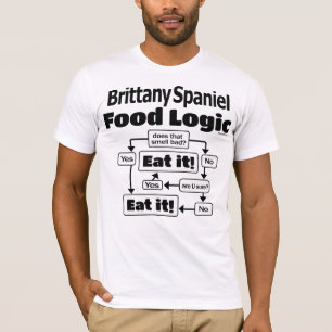 Brittany Spaniel Food Logic T-shirt