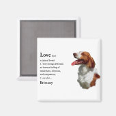 Brittany Spaniel Gifts Magneet (Voorkant / Achterkant)