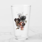 Brittany Spaniel Glas (Achterkant)