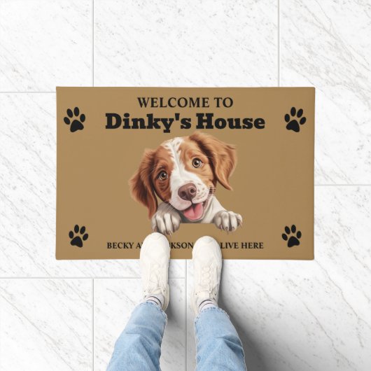 Brittany Spaniel hond Deurmat (Binnen)