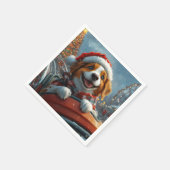 Brittany Spaniel Hond Kerstmis Servet (Hoek)