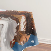 Brittany Spaniel Hond Winter Wonderland Kerstmis Tafelkleed (Voorbeeld)