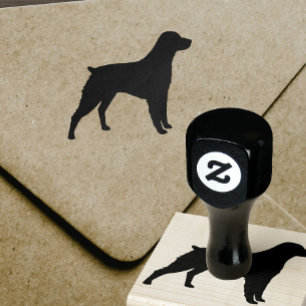 Brittany Spaniel Hondenras Silhouette Rubber Stemp Rubberstempel