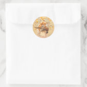 Brittany Spaniel, Hunting Pheasant Coffee Mok T-Sh Ronde Sticker (Tas)